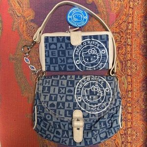 sanrio hello kitty shoulder purse with wallet